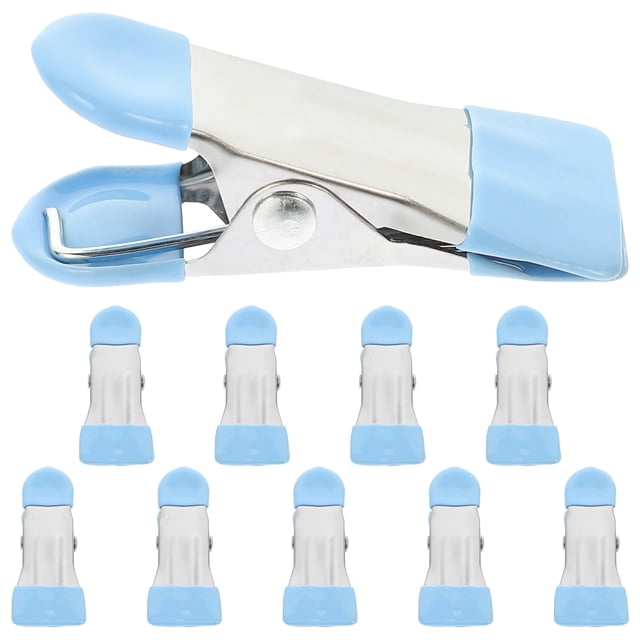 GAXIRE 10 pinzas para la ropa versátiles, pinzas para bolsas de refrigerio y paquetes de alimentos.