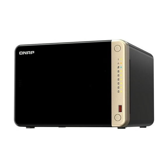 QNAP Turbo NAS TS-664-8G 6-Bay Diskless SAN/NAS Storage System TS6648GUS