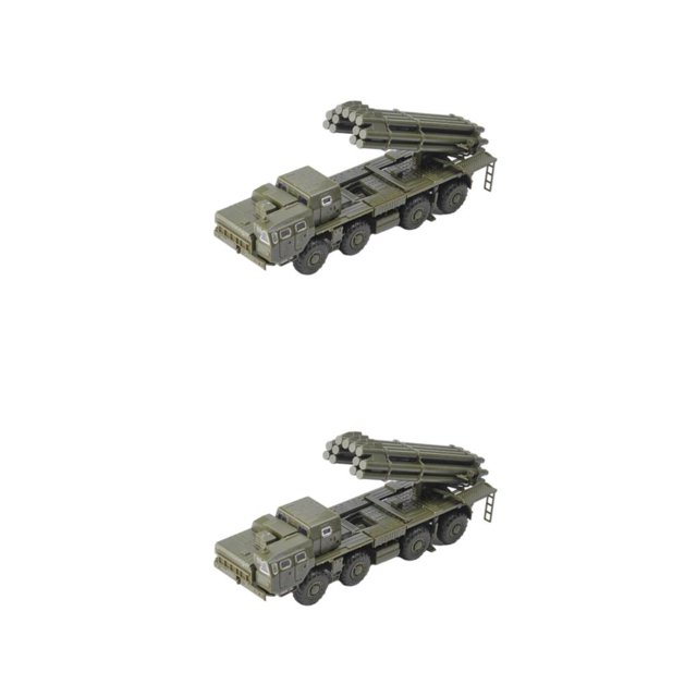 Ruiboury Modèle de Lanceur de Fusée 1:72 Véhicule Assemblage Jouet Modèles Jouet de Collection Style A 2Ensemble