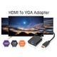 thumbnail image 2 of Cableader HDMI a VGA 1080P, HDMI macho a VGA hembra con audio para computadora portátil, PC, computadora de escritorio, TVbox, Xbox, PS3, PS4, etc. - Negro, 2 of 5