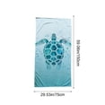 thumbnail image 3 of FastXmas 59"x30" Small Beach Towel Microfiber Double Sided Velour Rectangular Thin Bath Towel Soft and Sand Free Towel For Travel Swimming Pool Yoga Gym Sunbathing for Women Men, 3 of 6