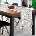thumbnail image 3 of Watercolor Wild Flowers Table Runner, Seasonal Summer Colorful Flowers Holiday Kitchen Dining Table Decoration for Home Party Decor 13 x 70 Inch, 3 of 6