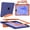 Navy Blue-Orange, variant on Kids Shockproof Case for iPad 7/8/9 Gen 10.2", Kickstand, Hand Strap & Pencil Holder