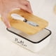 thumbnail image 1 of Aparatos de cocina, Accesorios de cocina, Utensilios de cocina, Caja rectangular de cerámica con cuchillo multifuncional Caja de estilo occidental Caja para almacenar mantequilla Cajas de mantequilla, 1 of 6
