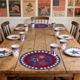 thumbnail image 5 of OAVQHLG3B American Flag Vases Flowers 4th of July Round Placemats Set of 4, 14 Inch Patriotic Memorial Day Round Table Mats for Dining Decoration, 5 of 6