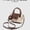 Beige, variant on Small Vegan Leather Crossbody Bags For Women, Mini Dumpling Handbag, Cute Top Handle Shoulder Purse For Travel Dating