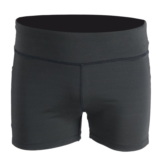 Pantalones cortos deportivos para mujer, elásticos, transpirables, para hacer ejercicio, Yoga, pantalones cortos (negro L)