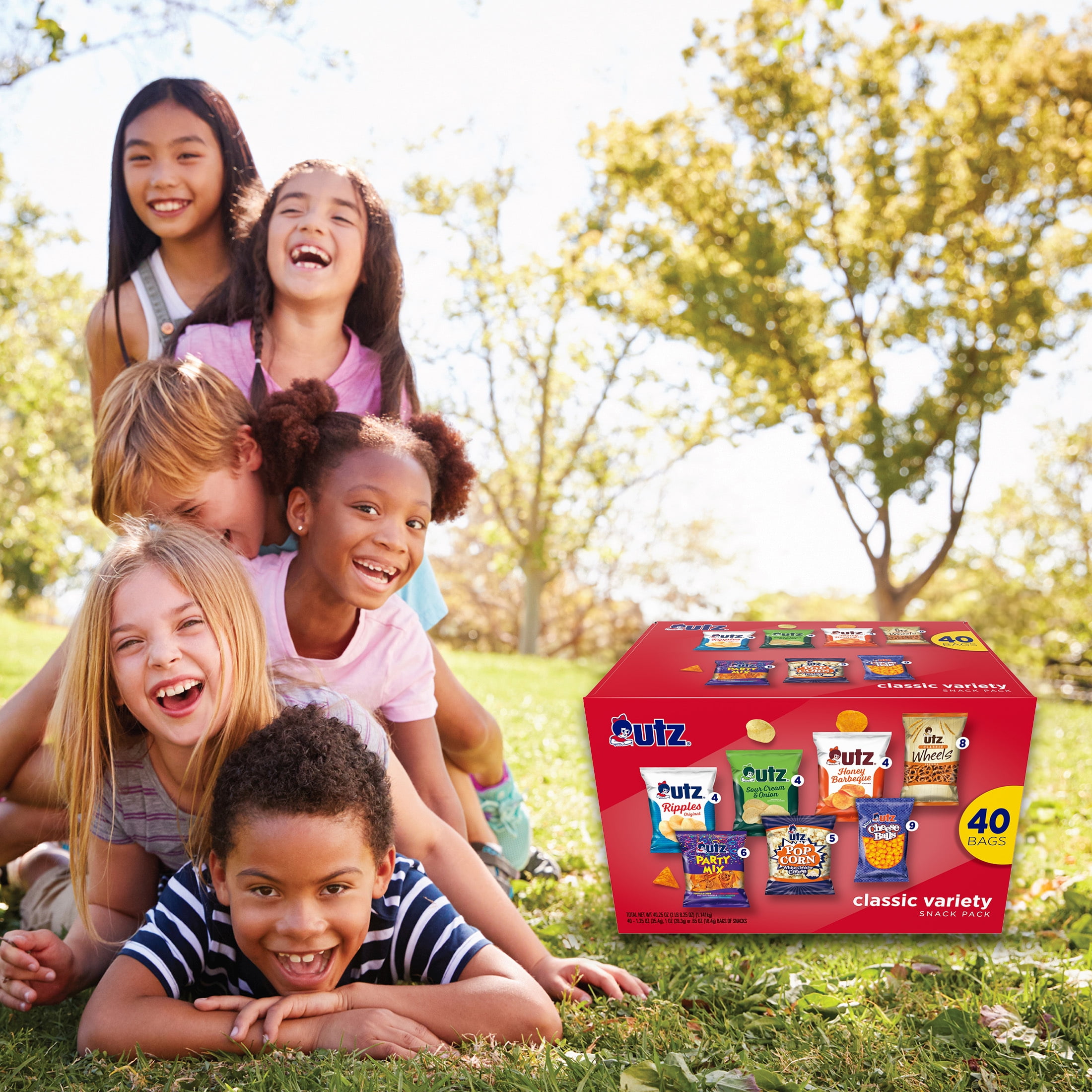 Utz Classics Snack Box, Variety Pack, 1 oz, 40 Count