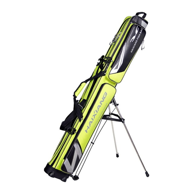 Almencla Fishing Rod Bag Fishing Rod Case Fishing Pole Case Multifunction Large Capacity Green