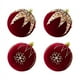 thumbnail image 1 of Bolas de Navidad Adornos Vino Rojo Flocado Árbol de Navidad Decoración Año Esferas de Navidad C, 1 of 5
