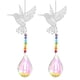thumbnail image 1 of 2 atrapasoles de colibrí con cristales, coloridos, colgantes para ventana, para decoración, prismas atrapasoles de cristal, decoración para fiestas de jardín, 1 of 7