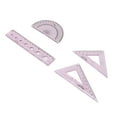 thumbnail image 2 of Protracteur pour Enfants, 4pcs Règle en Plastique Mignonne Transparente pour les Ingénieurs pour, 2 of 8