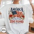 thumbnail image 4 of Comfort Colors 250 Years Flag & Poppies Shirt, Patriotic Floral T-Shirt, God Shed His Grace on Thee Tee, 250th Anniversary Shirt, 4 of 4