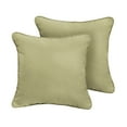 thumbnail image 3 of Sorra Home  Outdura Sync Basil Indoor/Outdoor Corded Square Pillows (Set of 2) 24 in (Set of 2) - Sync Basil, 3 of 5