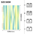 thumbnail image 3 of Blue Green Yellow Stripes A5 8.3x5.7in PP Notebook, Adjustable Rings, 60 Sheets, Diary or Journey Note, 3 of 8