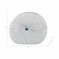 thumbnail image 4 of Ceramic Shell Vase with Dotted Pattern for Living Room Decor and Home Accents - Decorative Flower Vase for Room, Bedroom, or Office Display - Perfect for House and Table Styling - 12", White & Blue, 4 of 12