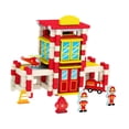 thumbnail image 2 of BELOVING Wooden House DIY Building Blocks Set Engineering Learning Toy Fire Station, 2 of 9