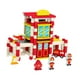 thumbnail image 2 of Kit de construcción de bloques de construcción de casas de madera para hacer tú mismo, con habilidades prácticas. Estación de bomberos, 2 of 9
