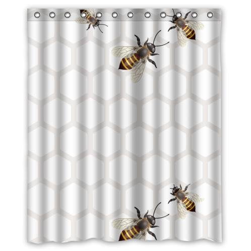 bee shower curtain