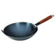 thumbnail image 2 of Wok antiadherente Wok Sartén Salteado Gas Sin recubrimiento Ollas generales Cocina Salteado Sartén Hierro 30cm con orejas, 2 of 9