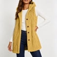 thumbnail image 2 of Ashirexll Fleece Vest Women, Womens Winter Coats, Ladies Winter Versatile Double Sided Fleece Sleeveless Hooded Jacket for Outdoor, 2 of 7