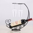 thumbnail image 7 of Creative Metal Wine Rack Hanging Wine Glass Holder Bar Stand Bracket Display, 7 of 7