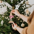 thumbnail image 3 of Dolly Memorial Hanging Ornament, Vintage 2D Flat Acrylic Singer Player Pendant with Microphone for Holiday Home Decoration, Christmas Tree Holiday Decor for Country Music Fans Music Lovers, 3 of 6