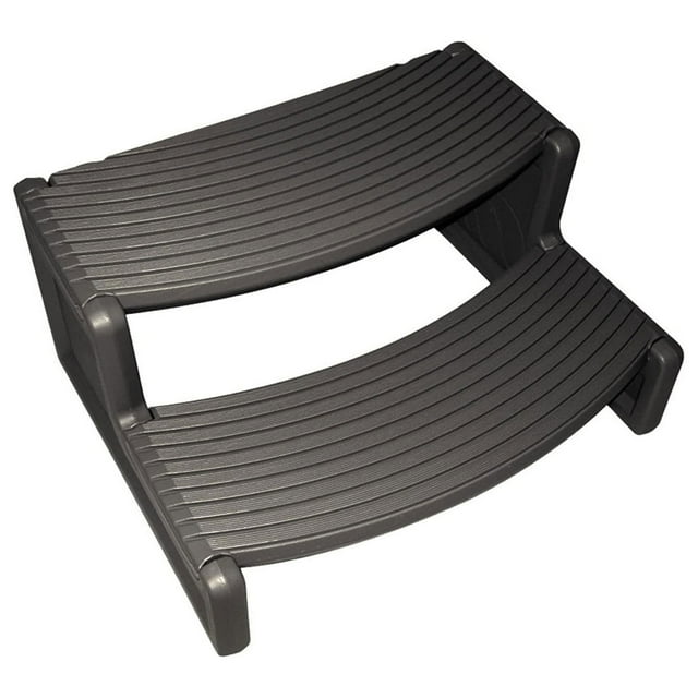 Confer Plastics Escaliers de Spa Handi-Step pour Spas Droits/courbés, Charbon
