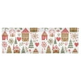 thumbnail image 6 of Yayeee Kitchen Valance Rod Pocket 54" x 18" Living Room Window Curtain, Brown Nordic Christmas House, 6 of 6