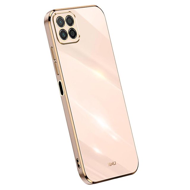 KAIYANG XINLI For Honor X8 5G Funda protectora de TPU para teléfono con borde dorado galvanizado - Negro Rosa Multicolor