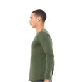 thumbnail image 4 of BELLA CANVAS Unisex Jersey Long Sleeve T-shirt | 4.2 oz Crewneck Tee, Size-3XL Pack 6 Military Green, 4 of 5
