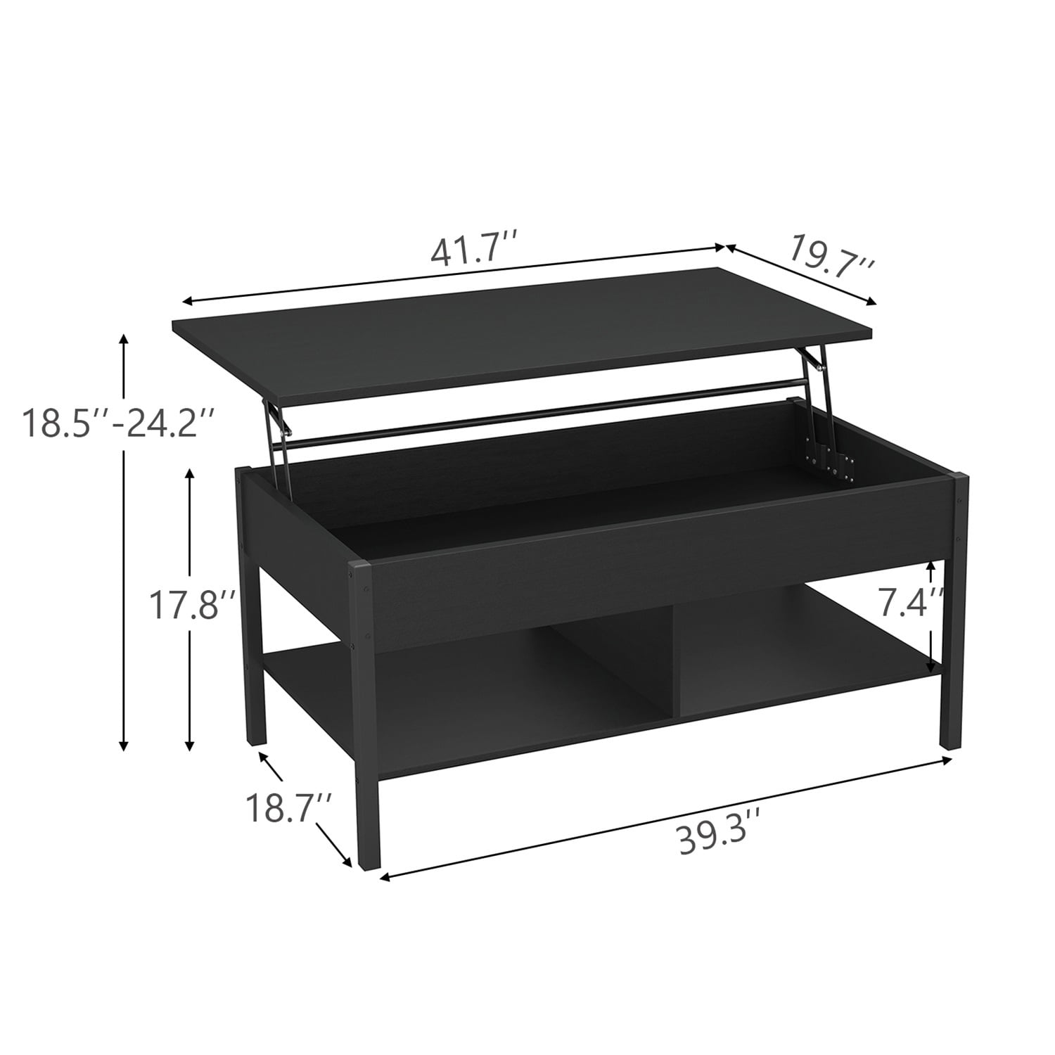 Kadyn Living Room Wood Lift Top Coffee Table, Pop Up Coffee Table with Hidden Compartment and Open Storage Shelf, Living Room Tables with Lift Top and Wooden Legs, Black Kadyn Living Room Wood Lift Top Coffee Table, Pop Up Coffee Table with Hidden Compartment and Open Storage Shelf, Living Room Tables with Lift Top and Wooden Legs, Black