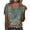 Green, variant on Lolmot Blouses & Button-Down Shirts for Women Casual Short Sleeve T Shirts Fashion Floral Printed V-Neck Pullover Blouse Regular-Fit Summer Tops for Women