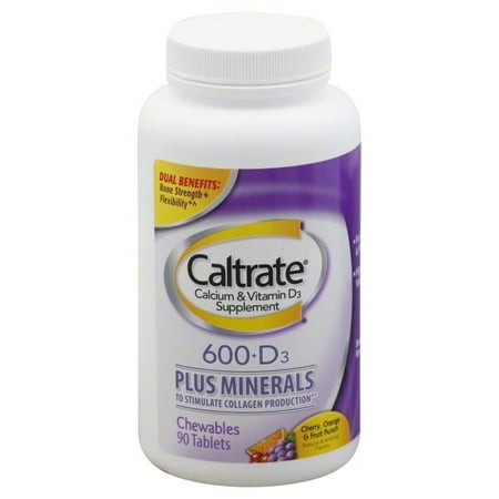 UPC 300055567108 product image for Caltrate 600 D Plus Minerals Chewables, Cherry, Orange & Fruit Punch 90 Ea | upcitemdb.com