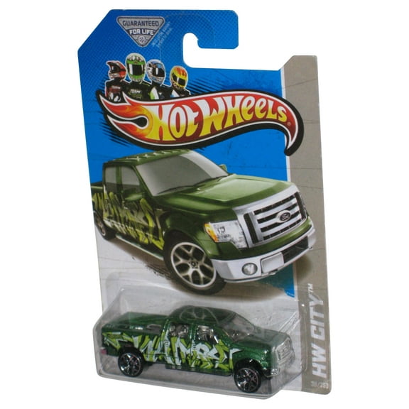 Hot Wheels HW City (2012) Green 2009 Ford F-150 Toy Truck 38/250