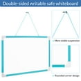 thumbnail image 4 of sixwipe 22 Pcs Small Dry-Erase White Board Set, 11.81" x 7.87" Double-sided Magnetic Whiteboard, Hanging Whiteboard with 7 Magnets 13 Markers 1 Eraser for Drawing Memo for Home Office School, 4 of 7