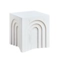 thumbnail image 5 of Hassch Modern Square Side Table, MDF End Table with Imitation Wood Grain Finish, No Assembly Required, Small Accent Table for Living Room, Bedroom, or Office, 15.7" x 15.7" x 17.7", White, 5 of 7