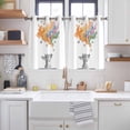 thumbnail image 2 of Cute Deer Kitchen Curtains Window Panels, Modern Abstract Oil Painting Aesthetic Insulated Window Treatment Curtain, Grommet Curtains for Bedroom/Living Room/Bathroom, 2 Piece 52"Wx45"L, 2 of 8