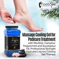 thumbnail image 3 of FOOT SPA - Massage Cooling Gel for Pedicure Treatment with Menthol, Camphor, Peppermint and Eucalyptus Oil, Professional Strength Foot and Leg Ice Cooling Gel Therapy, 3 of 7