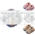 thumbnail image 3 of Fesfesfes Cozy Bear Claw Toddler Slippers Non Slip Indoor House Shoes for Girls Kids Warm Fleece Lined Childrens Footwear Soft Plush Casual Winter Booties for Baby Home Wear(Gray#1,9-9.5 Years), 3 of 9