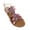 Pink, variant on Metallic Strappy Sandal (Women's)