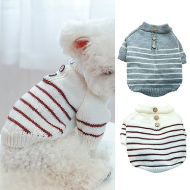 Dog sweater vest warm coat pet soft knitting wool winter sweater ...