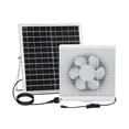 thumbnail image 2 of Ventilador de ventilación solar, extractor de aire de 12 V con caja de obturador de alta velocidad para 8 pulgadas, 2 of 9
