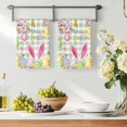 thumbnail image 3 of Happy Easter Kitchen Towels Set of 2, Spring Bunny Eggs Flower Sage Green Plaid Absorbent Dish Towels for Kitchen, Microfiber Hand Towel, Quick Drying Tea Towel for Cleaning Decorative Dishcloths, 3 of 7