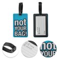 thumbnail image 3 of Unique Bargains 1 Pc NOT Pattern Luggage Tag for Travelling Blue, 3 of 4
