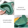 thumbnail image 4 of 2Pack Swan Drain Basket, Corner Kitchen Sink Strainer Basket, Multi-Function Triangular Swan Shape Sink Basket for Kitchen Sink, Sink Drain Rack Hangs on Faucet, Green, 4 of 6