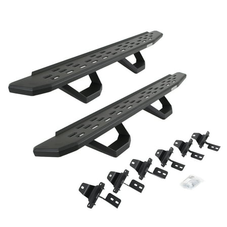 Go Rhino 6965056820PC RB30 Running Boards with Mounting Brackets, 2 Pairs Drop Steps Kit For Jeep 18 Wrangler JK, Jeep 07-17 Wrangler Fits select: 2008,2015-2018 JEEP WRANGLER UNLIMITED