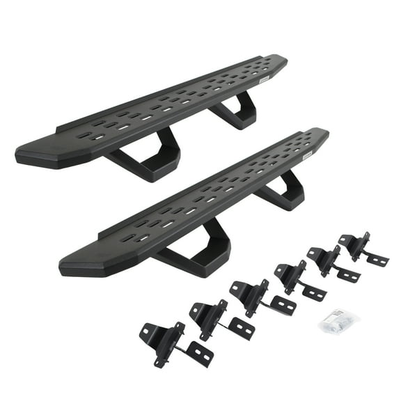 Go Rhino 6965056820PC RB30 Running Boards with Mounting Brackets, 2 Pairs Drop Steps Kit For Jeep 18 Wrangler JK, Jeep 07-17 Wrangler Fits select: 2008,2015-2018 JEEP WRANGLER UNLIMITED