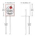 thumbnail image 2 of Eveokoki Fruit Signs For Garden With Stake Cider Yard Sign Vegetable Garden Label Stakes Plant Markers For Outdoor Plants Waterproof 8x12inch Nursery Garden Fruit Outdoor Sign, 2 of 6