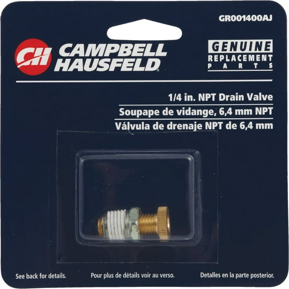 Campbell Hausfeld 1/4 In. Replacement NPT Drain Cock GR001400AJ